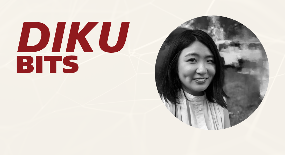 DIKU Bits Graphic with picture of Shanshan Xu DIKU Bits Graphic with picture of Shanshan Xu