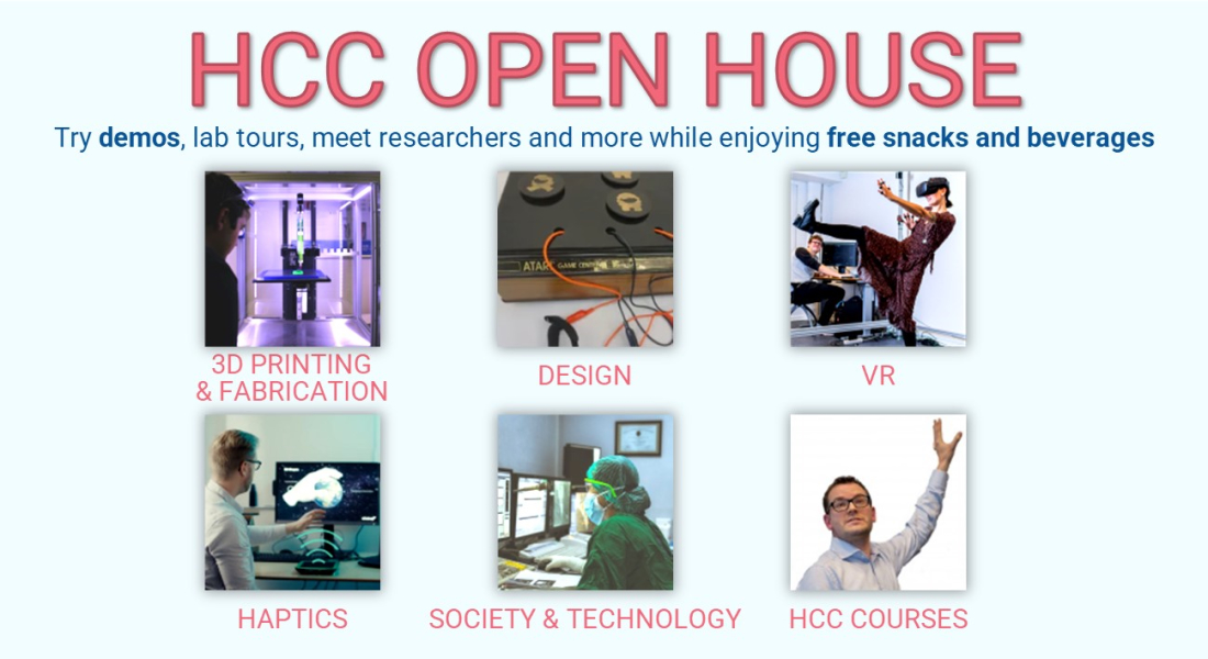 Images of the different things to experience at the open house