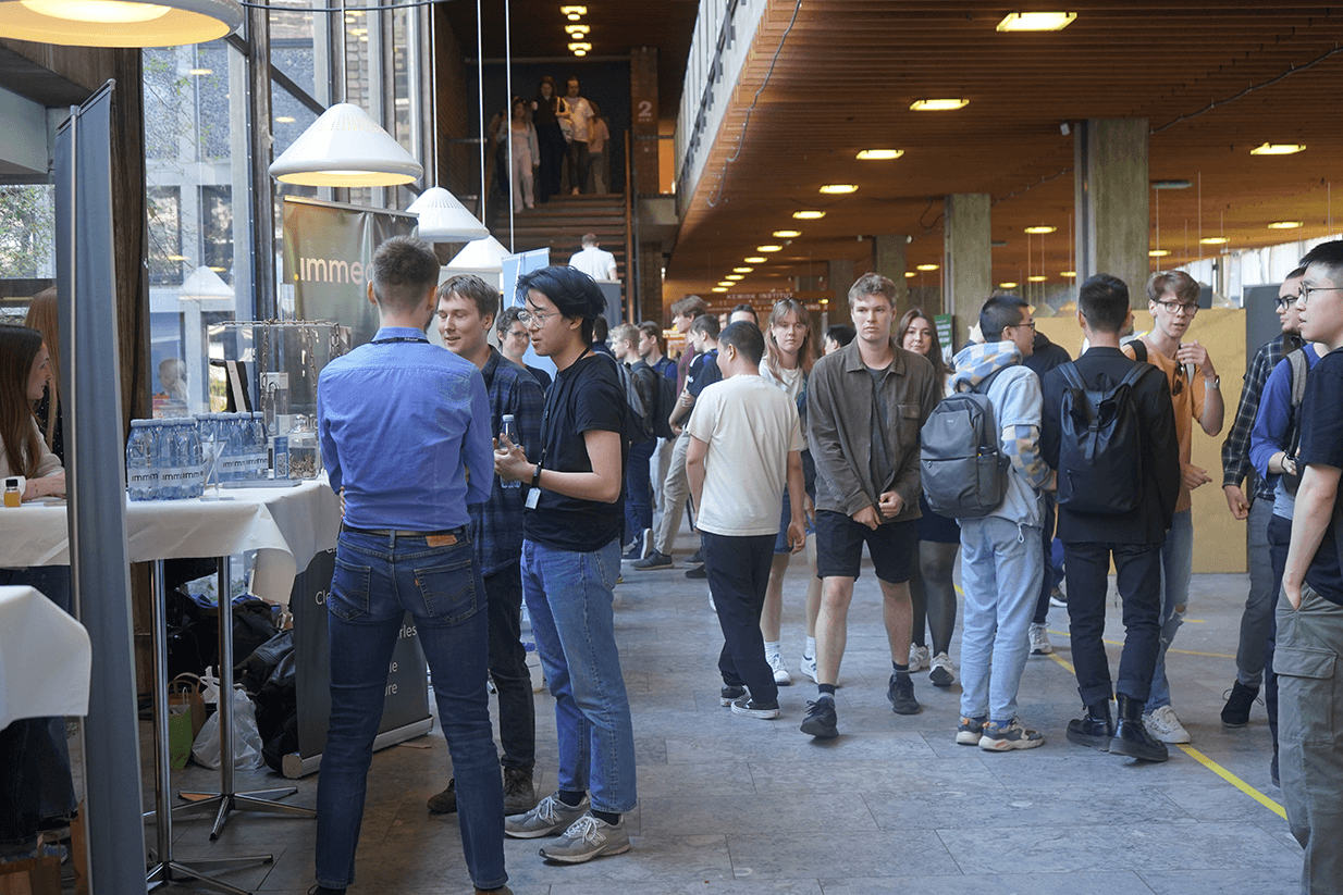 Students and companies attending the career fair
